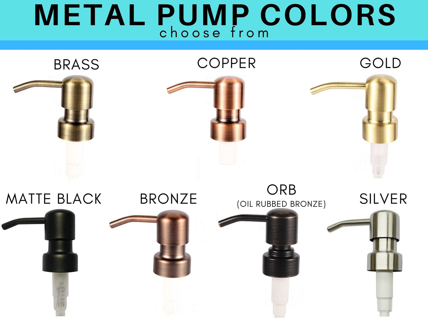 Round Fluted Clear Soap Dispenser with Metal Pump